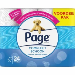3x Page Toiletpapier Compleet Schoon 2-laags 24 stuks