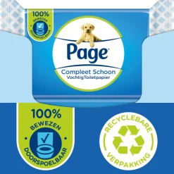 12x Page Vochtig Toiletpapier Compleet Schoon 38 stuks