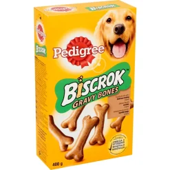 7x Pedigree Biscrok Gravy Bones Hondensnack 400 gr
