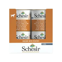 16x Schesir Hondenvoer Kip Aardappel in Gelei 285 gr