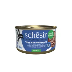 12x Schesir Kattenvoer Tonijn en Witvis in Gelei 85 gr