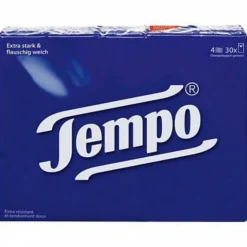 3x Tempo Original 4-laags Zakdoekjes 30 stuks