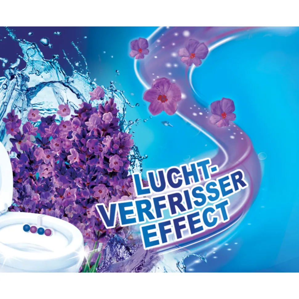 10x Witte Reus Toiletblok Kracht Actief Lavendel 2 stuks