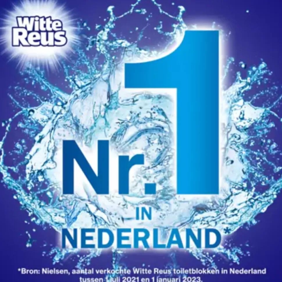 10x Witte Reus Toiletblok Kracht Actief Oceaan