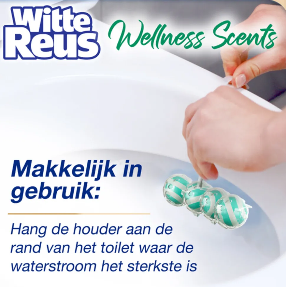 10x Witte Reus Toiletblok Wellness Scents Calmness