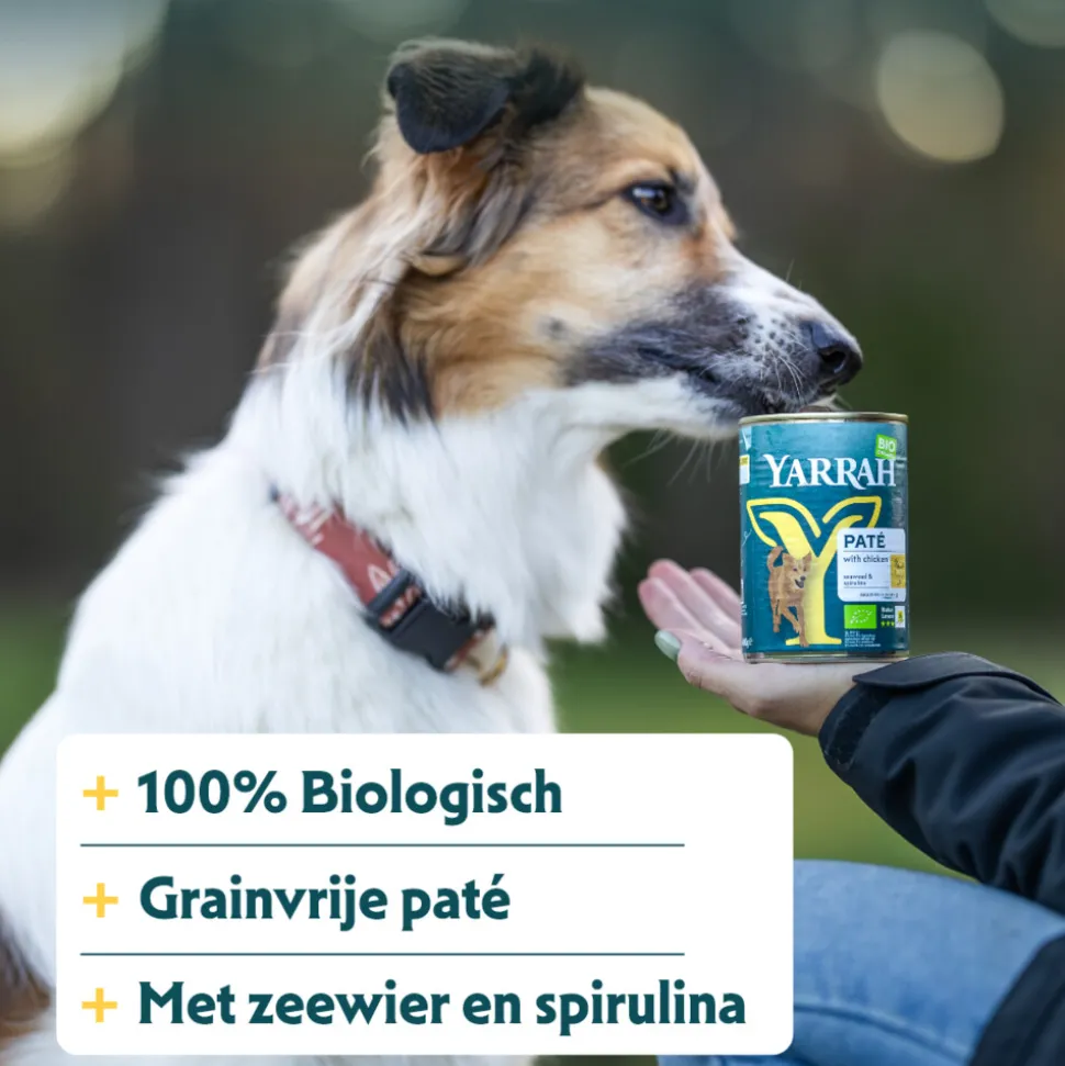 12x Yarrah Bio Hondenvoer Paté Kip 400 gr