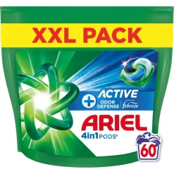 2x Ariel 4in1 Wasmiddel Pods Actieve Geurbestrijding 60 stuks