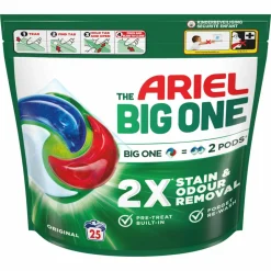 3x Ariel 3in1 Wasmiddel Pods The Big One Original 25 stuks