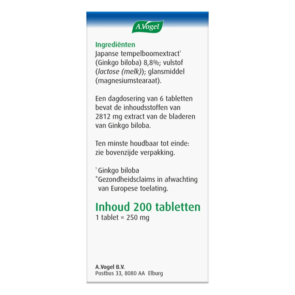 2x A.Vogel Geriaforce Doorbloeding 200 tabletten