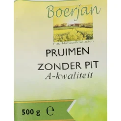 3x Boerjan Pruimen Zonder Pit 500 gr