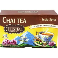 3x Celestial Seasonings India Spice Chai Original 20 stuks