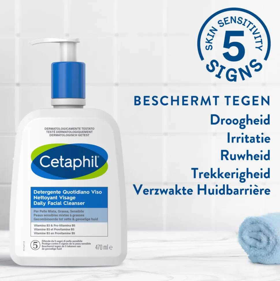 2x Cetaphil Daily Facial Cleanser 470 ml