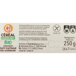 8x Céréal Crackers Rijst & Kastanje 250 gr