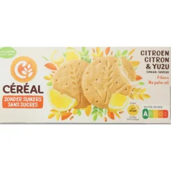 3x Céréal Koekjes Citroen & Yuzu 132 gr