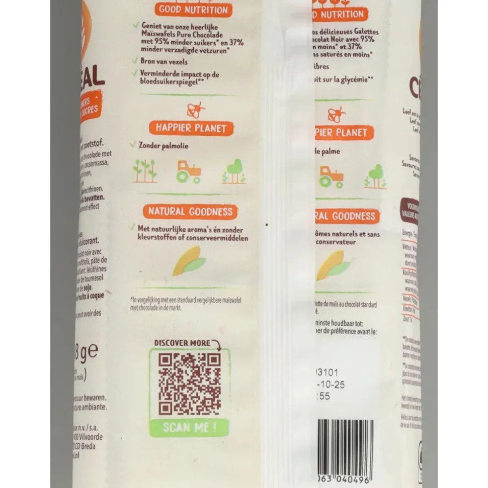 14x Céréal Maiswafel Puur 108 gr