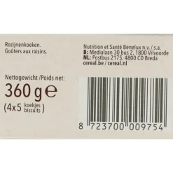 12x Céréal Rozijnenkoeken 360 gr