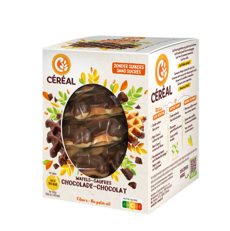 3x Céréal Wafels Chocolade 5 stuks