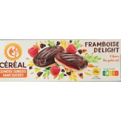 8x Céréal Zachte Koekjes Framboos Delight 140 gr