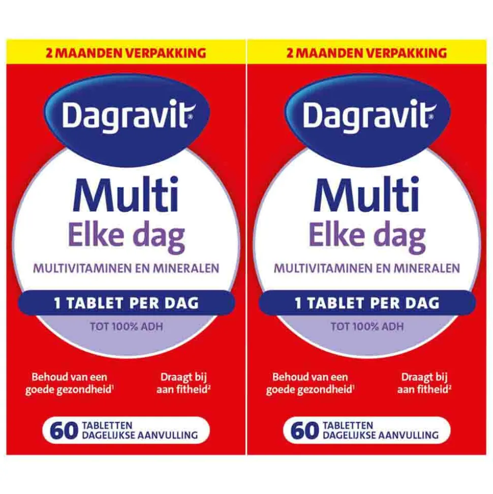 2x Dagravit Multi Elke Dag 60 tabletten