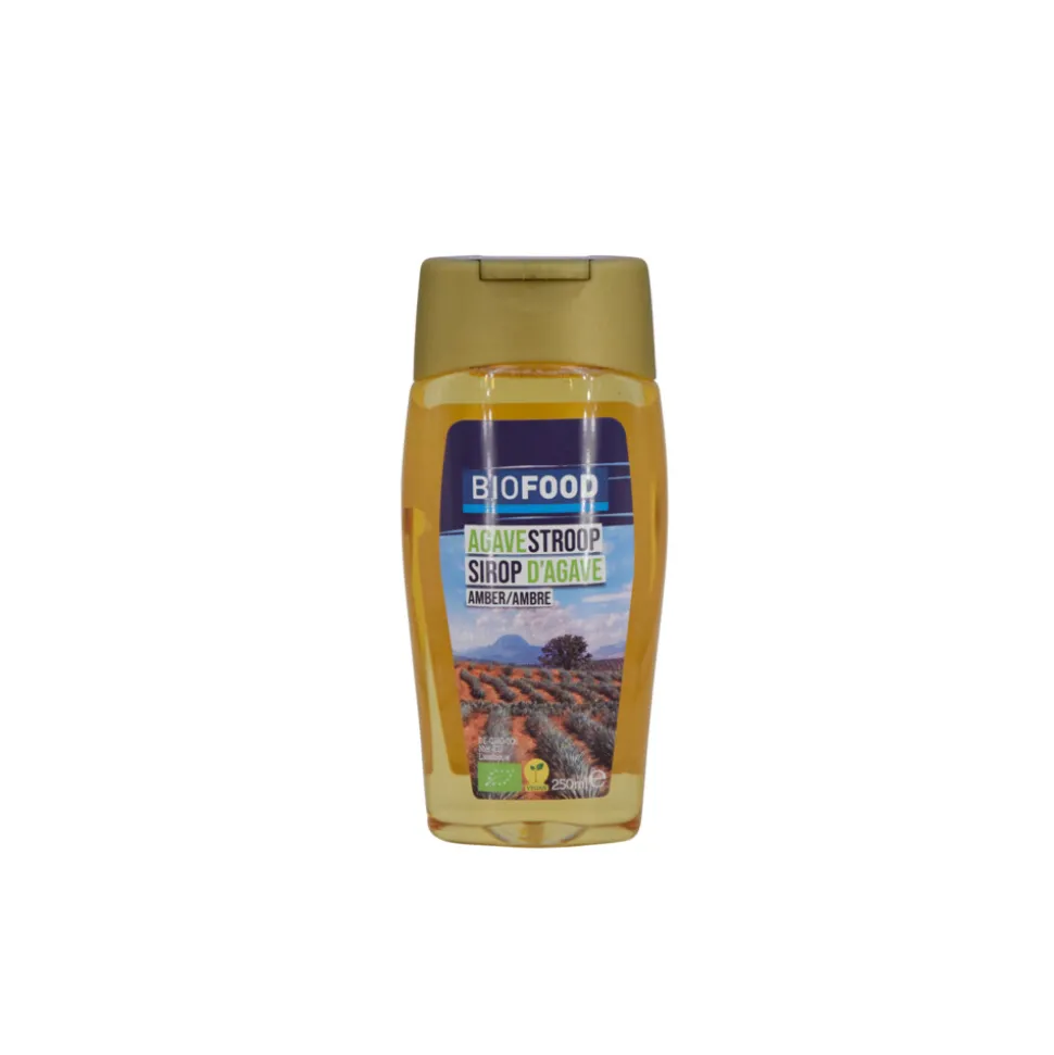 3x Damhert Biofood Agavesiroop Amber Biologisch 250 ml