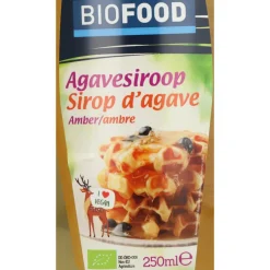 3x Damhert Biofood Agavesiroop Amber Biologisch 250 ml