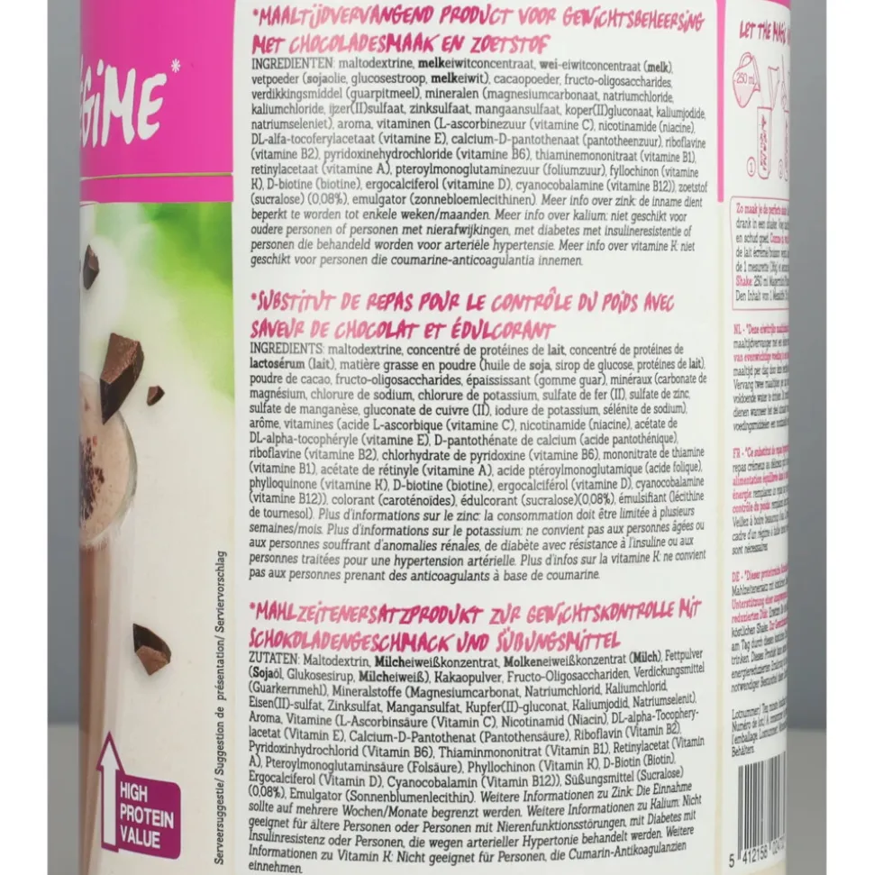 3x Damhert Maaltijdshake Chocolade 520 gr