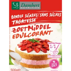 3x Damhert Tagatesse Zoetmiddel Suikervrij 500 gr