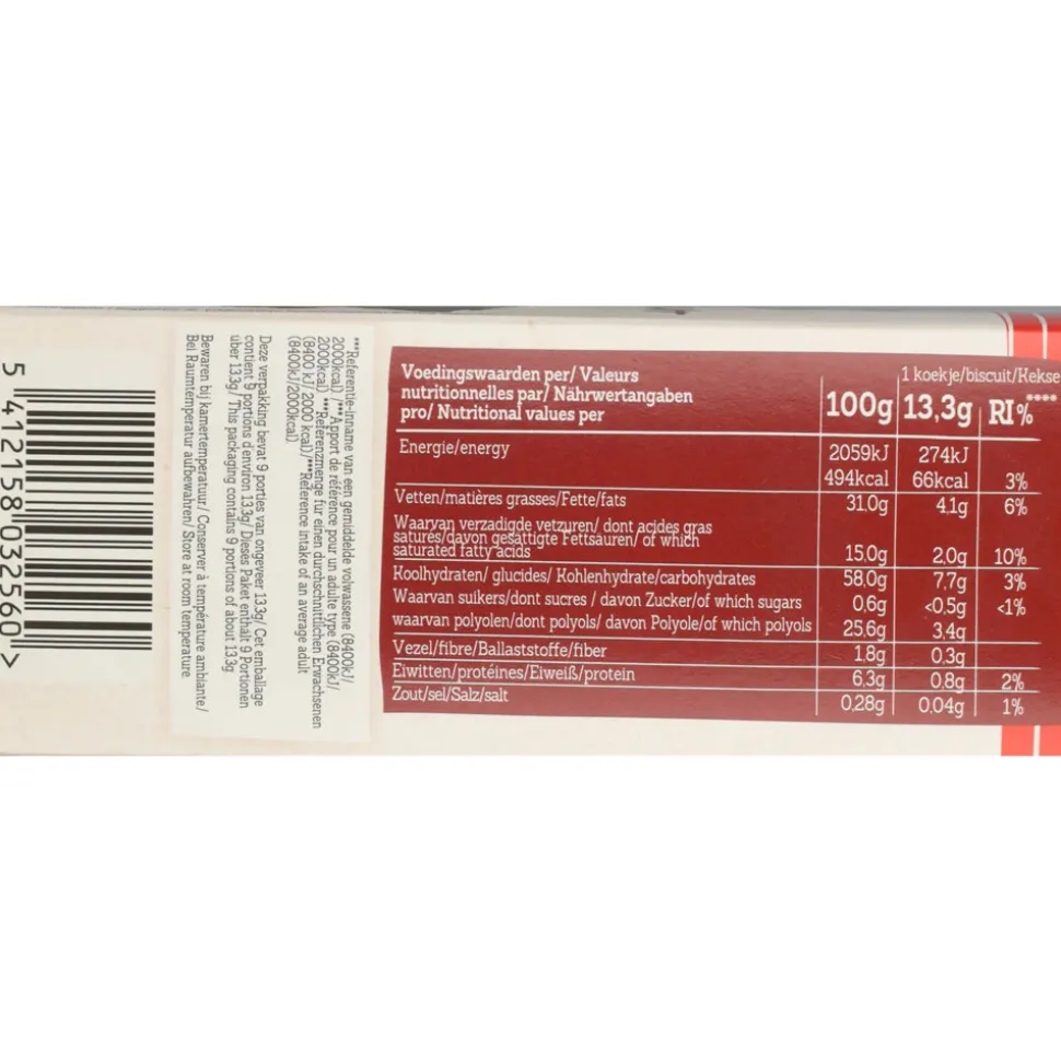 3x Damhert Tag Sprits Koek Choco 120 gr