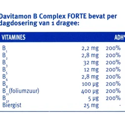 2x Davitamon B Complex Forte 200 stuks