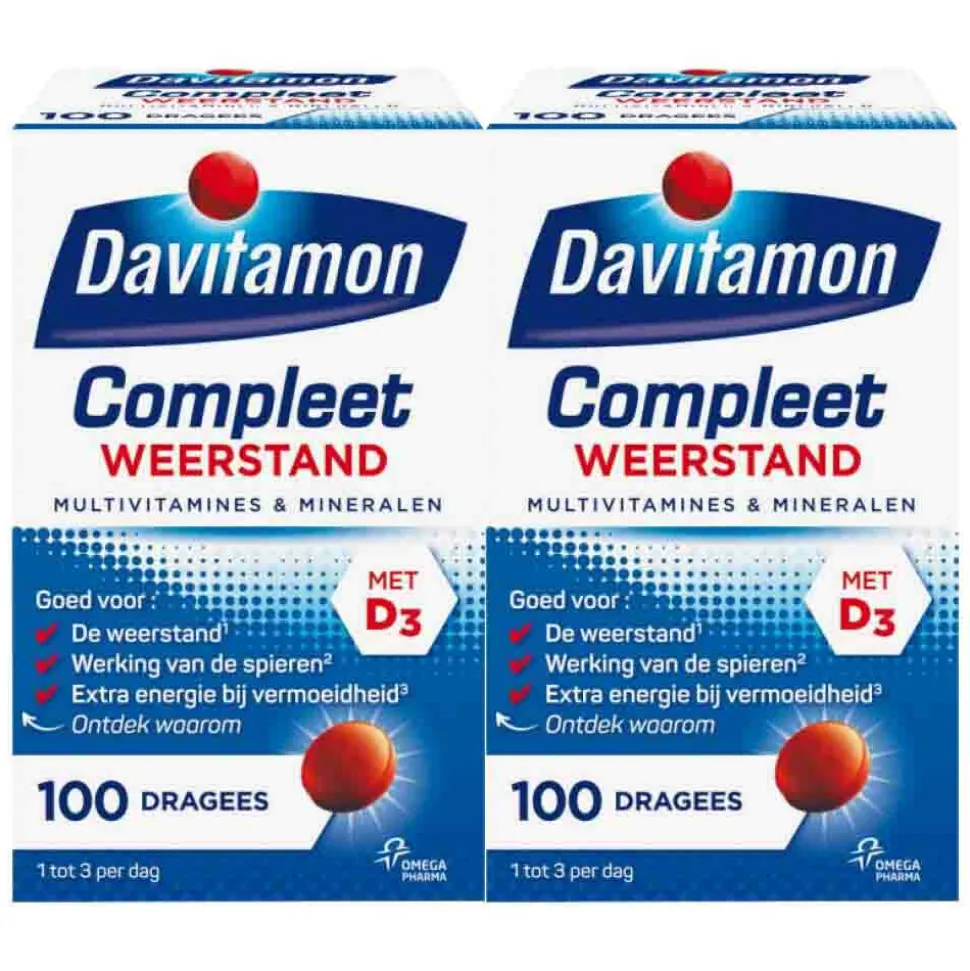 2x Davitamon Compleet Weerstand 100 stuks