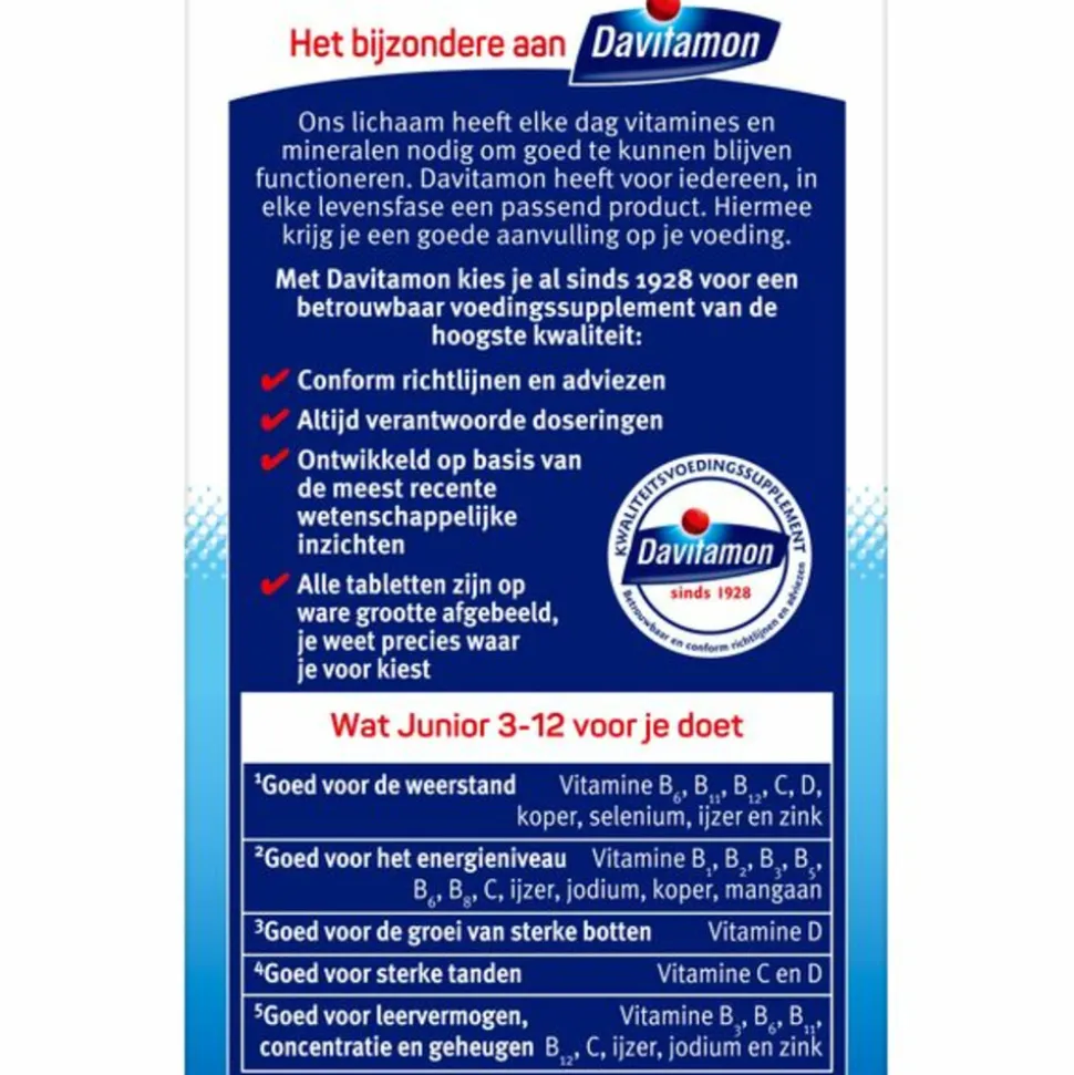 2x Davitamon Junior 3+ Kauwvitamines Banaan 120 kauwtabletten
