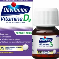 2x Davitamon Vitamine D Volwassenen 75 smelttabletten