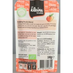 6x de Kleine Keuken Bio Broodbeleg Perzik & Wortel 100 gr