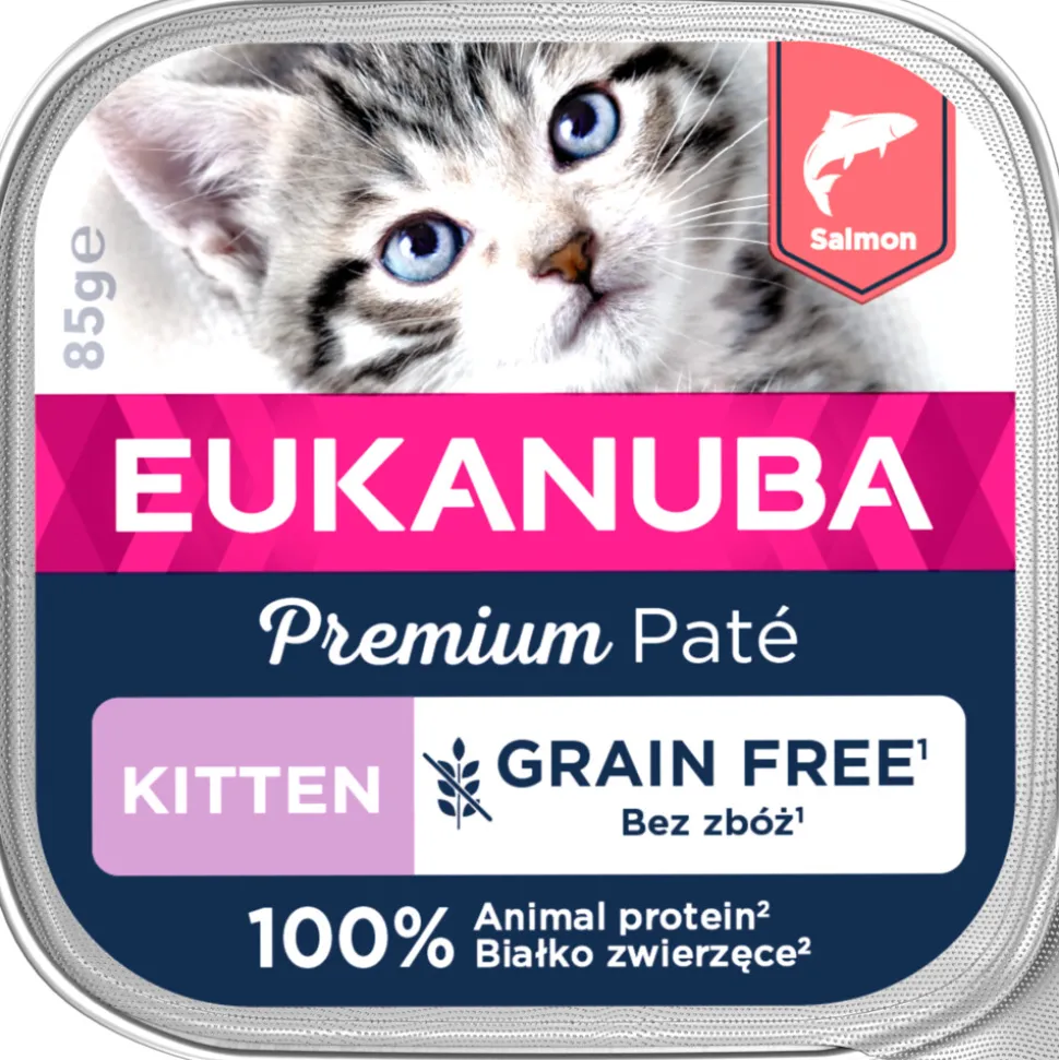 16x Eukanuba Premium Paté Graanvrij Adult Kattenvoer Nat Kip 85 gr