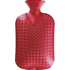 2x Fashy Warmwaterzak Enkele Ribbel Cranberry 2 liter