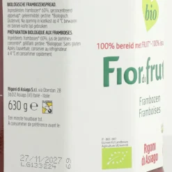 6x Fiordifrutta Biologische Jam Frambozen 630 gr