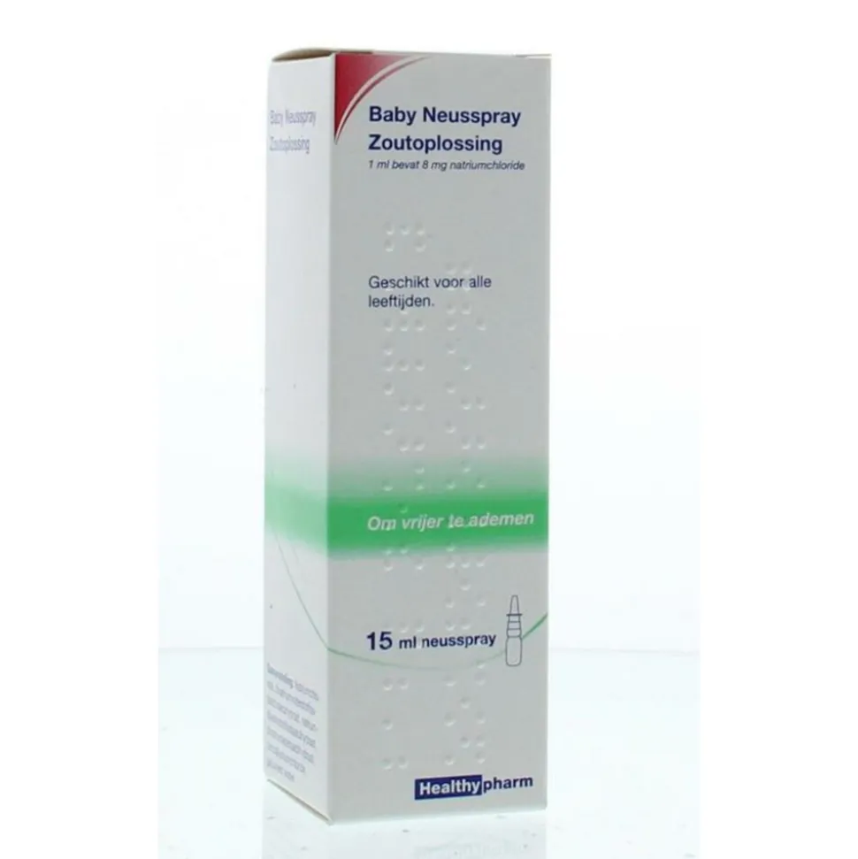 2x Healthypharm Baby Zoutoplossing 8mg/ml Neusspray 15 ml