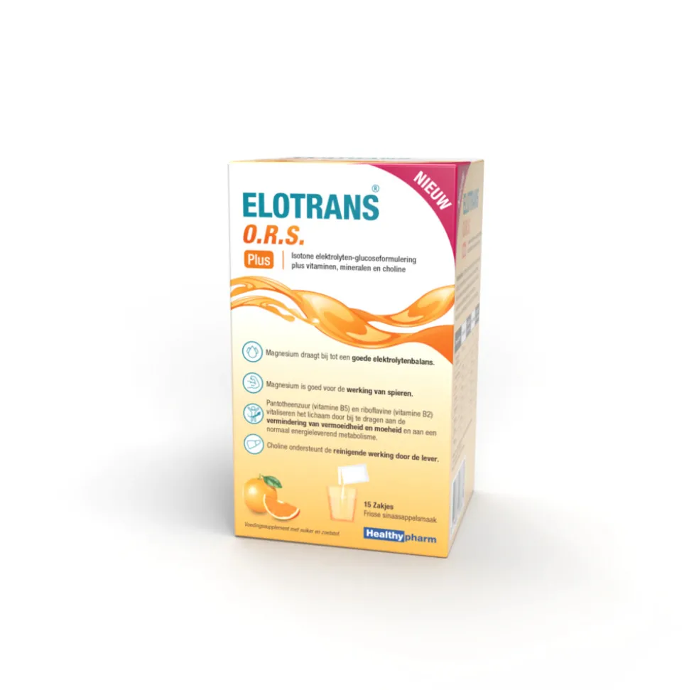 2x Healthypharm Elotrans O.R.S. Plus 15 zakjes