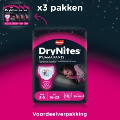3x Huggies DryNites Absorberende Luierbroekjes Meisjes 3-5 jaar 10 stuks