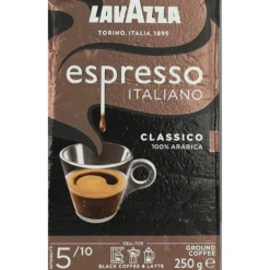 4x Lavazza Espresso Italiano Classico filterkoffie 250 gr