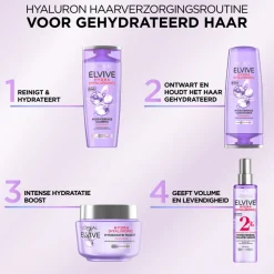 6x L'Oréal Elvive Hydra Hyaluronic Haarmasker 300 ml