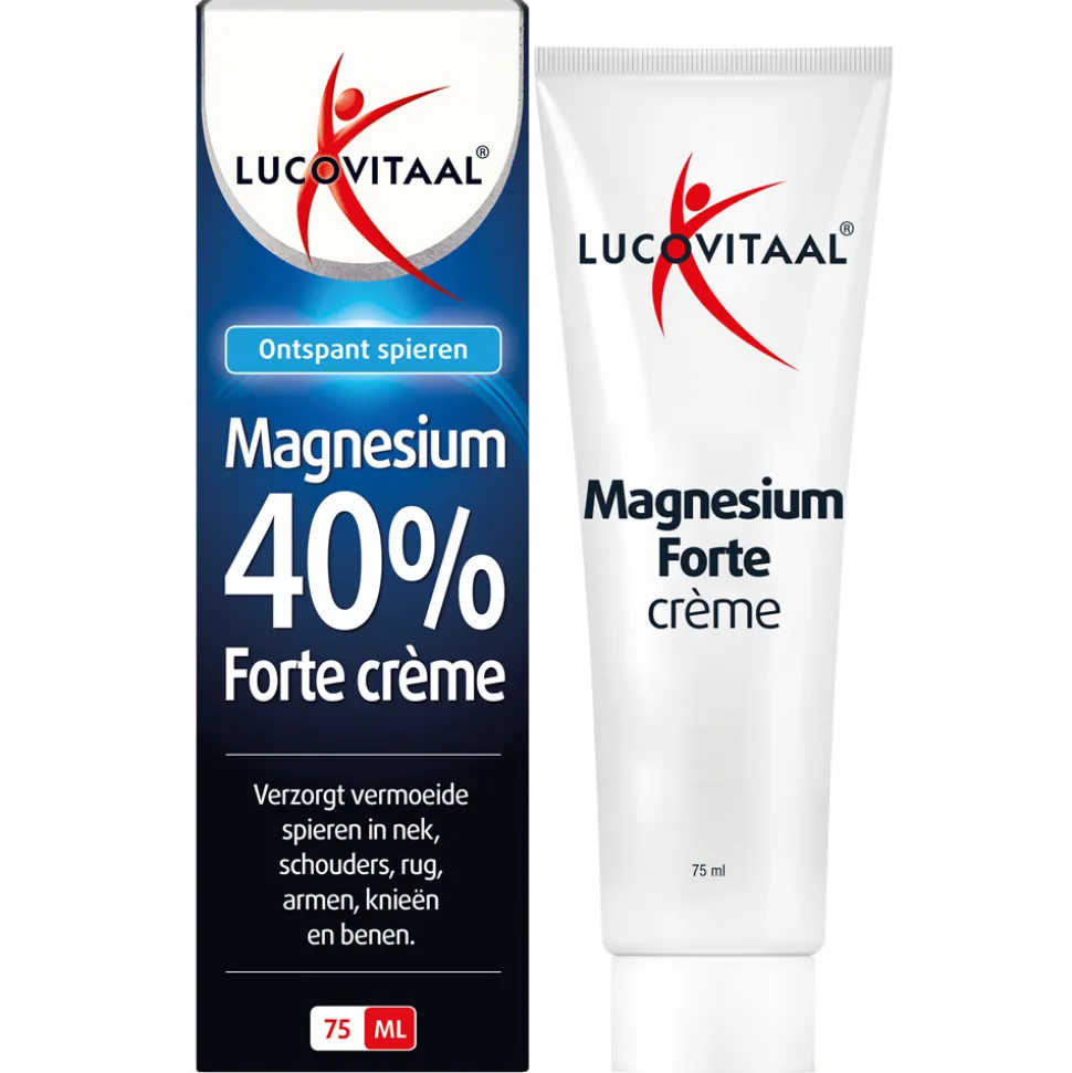 2x Lucovitaal Magnesium 40% Forte Crème 75 ml