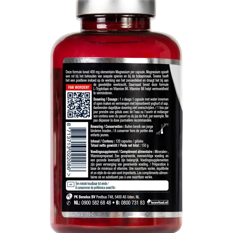 2x Lucovitaal Magnesium 400 met l-tryptofaan 120 capsules