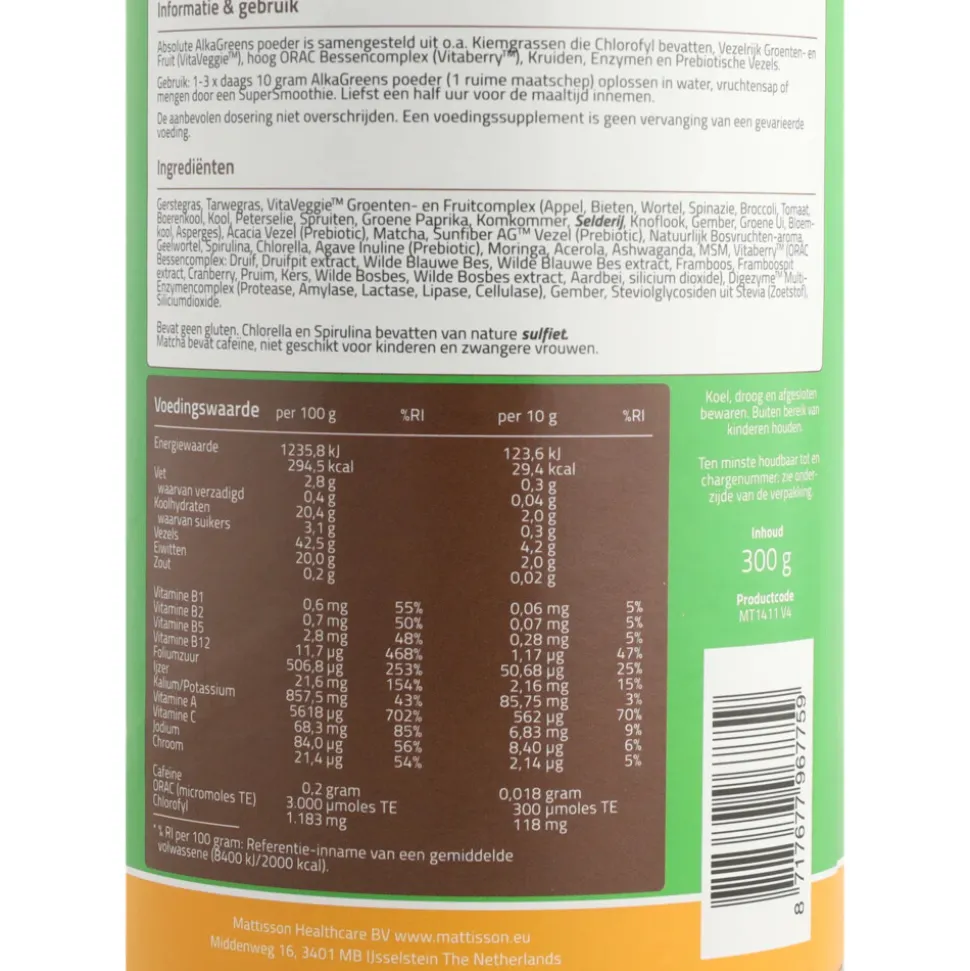 3x Mattisson Alkagreens 300 gr