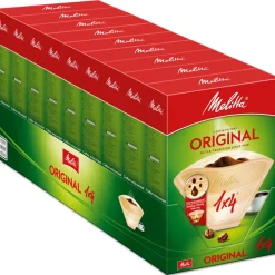 9x Melitta Filters 1x4 Bruin 80 stuks