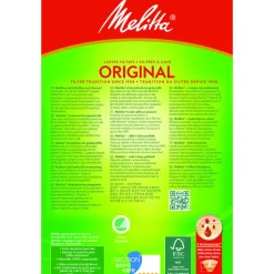 9x Melitta Filters 1x4 Bruin 80 stuks