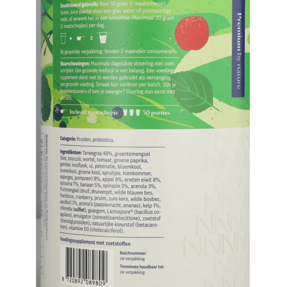 2x Nutribites Green Juice Poeder 300 gr