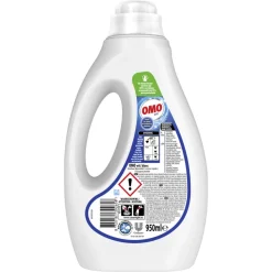 6x OMO Vloeibaar Wasmiddel Wit 19 Wasbeurten 950 ml