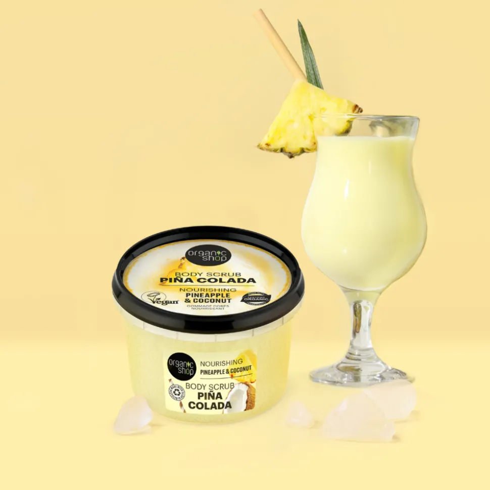 6x Organic Shop Body Scrub Pineapple & Coconut 250 ml