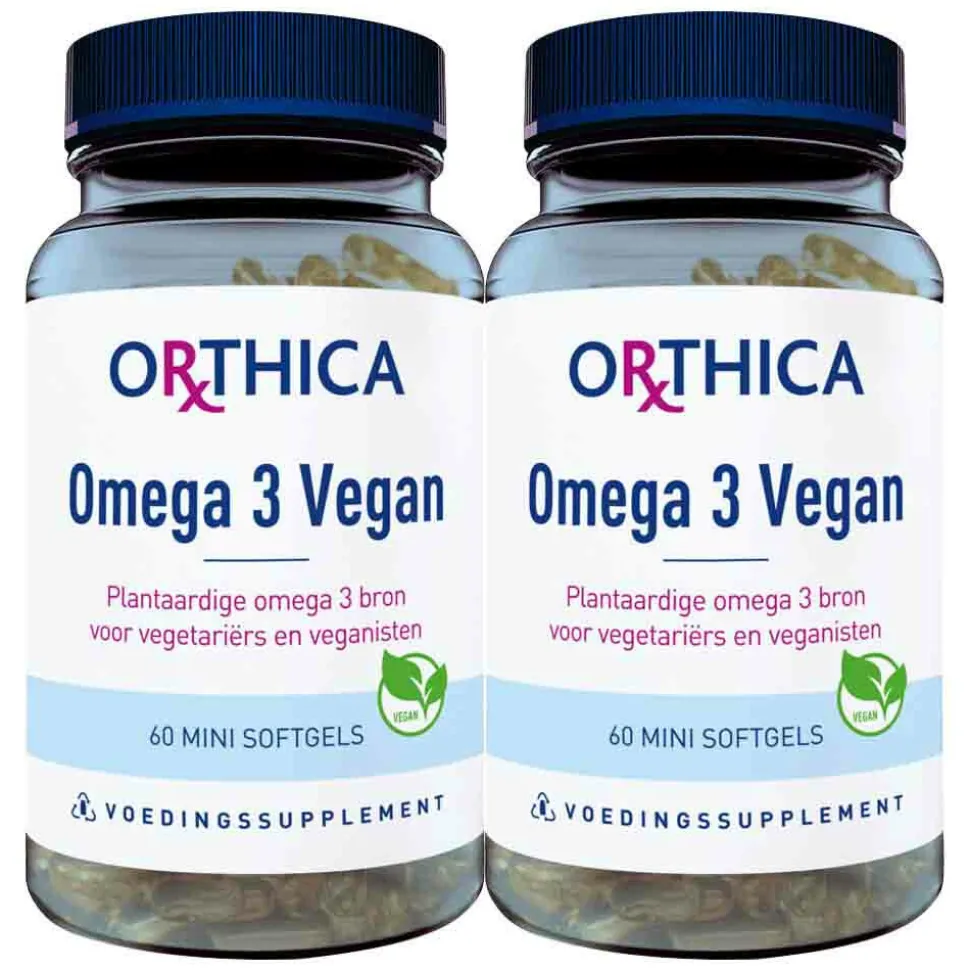 2x Orthica Omega 3 Vegan 60 softgels